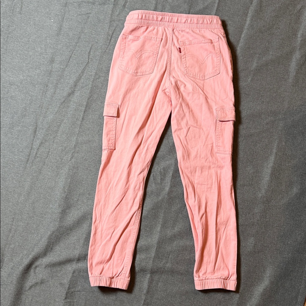 Levi's Pants Cargo Jogger Blush Pink Pants Girls Size 12 - Picture 7 of 7